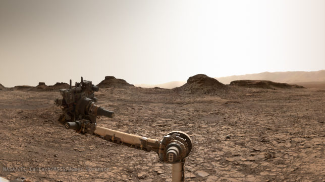Curiosity arrives at Murray Buttes. Image Credit: NASA/JPL-Caltech/MSSS/James Sorenson